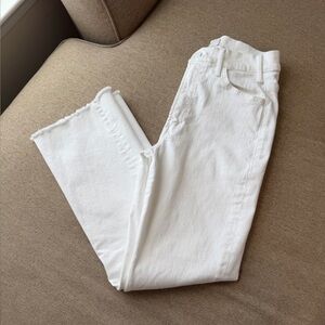 MOTHER Hustler Ankle Fray Jeans in Fairest of Them All. Size 29. EUC Worn Twice